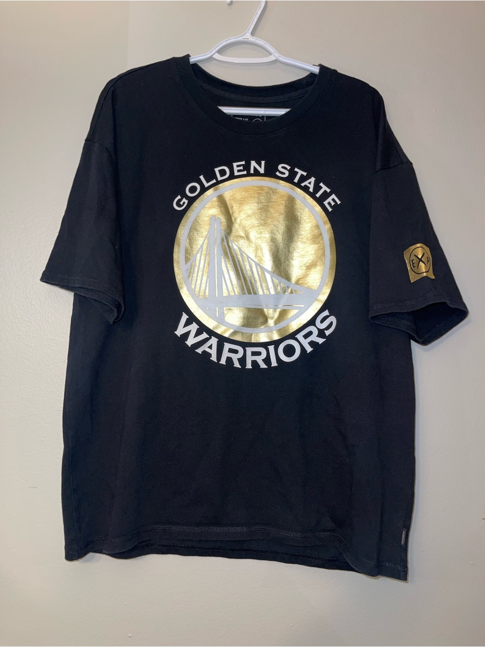 Express Black Golden State Warriors Logo Tee